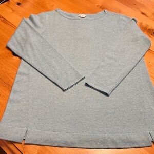 J.Jill Light Blue Cashmere Sweater, Size Medium